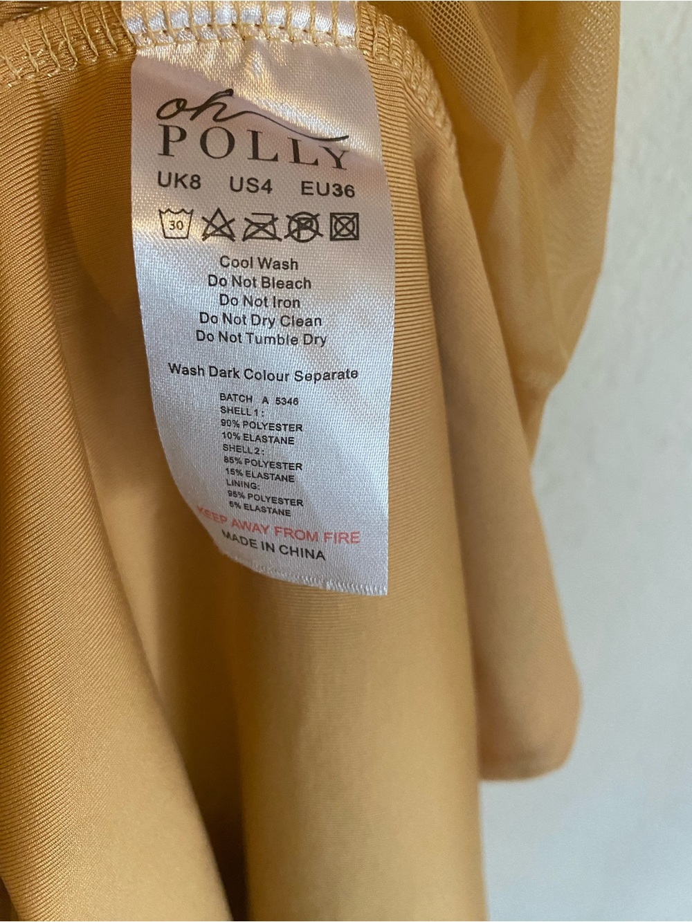 Oh Polly Glam Gold Draped Corset Midaxi Formal Dress Asymmetric Wrap Slit 4 - Picture 16 of 16